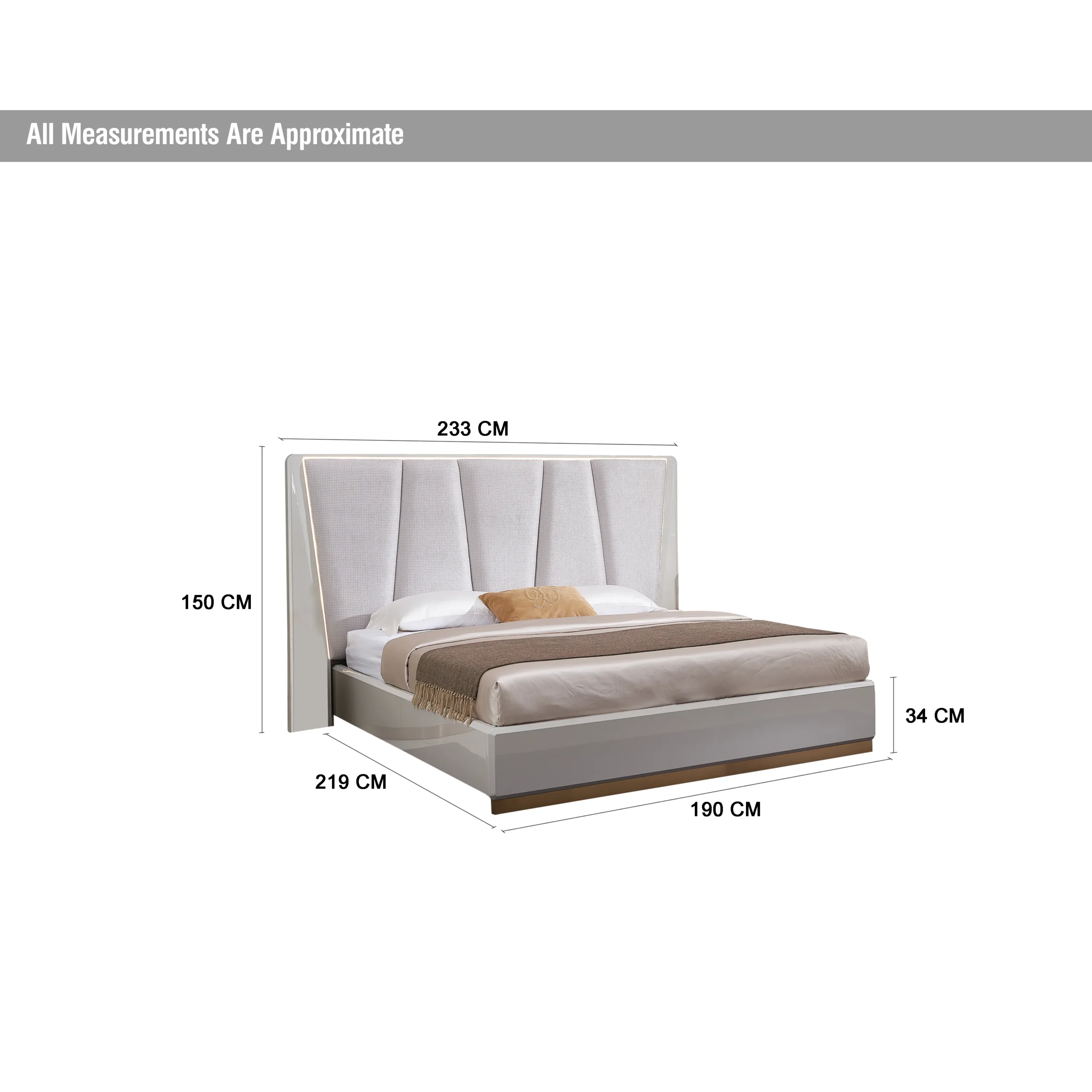 Naseem King Bed Dim United Furniture