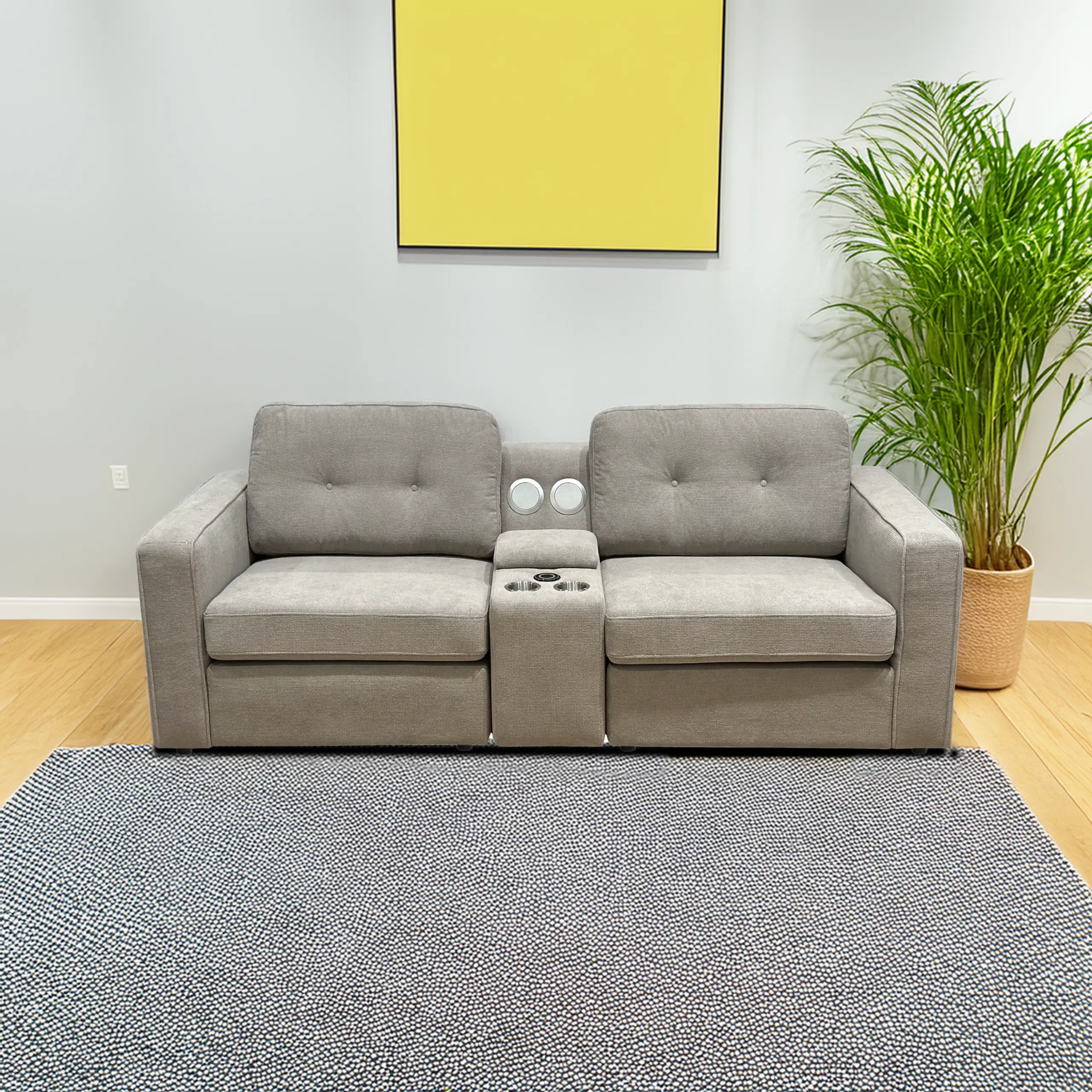 Collony2 Seater With Console Sofa United Furniture