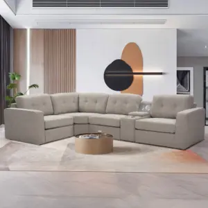 Connolly Modular Medium Corner Sofa with Console