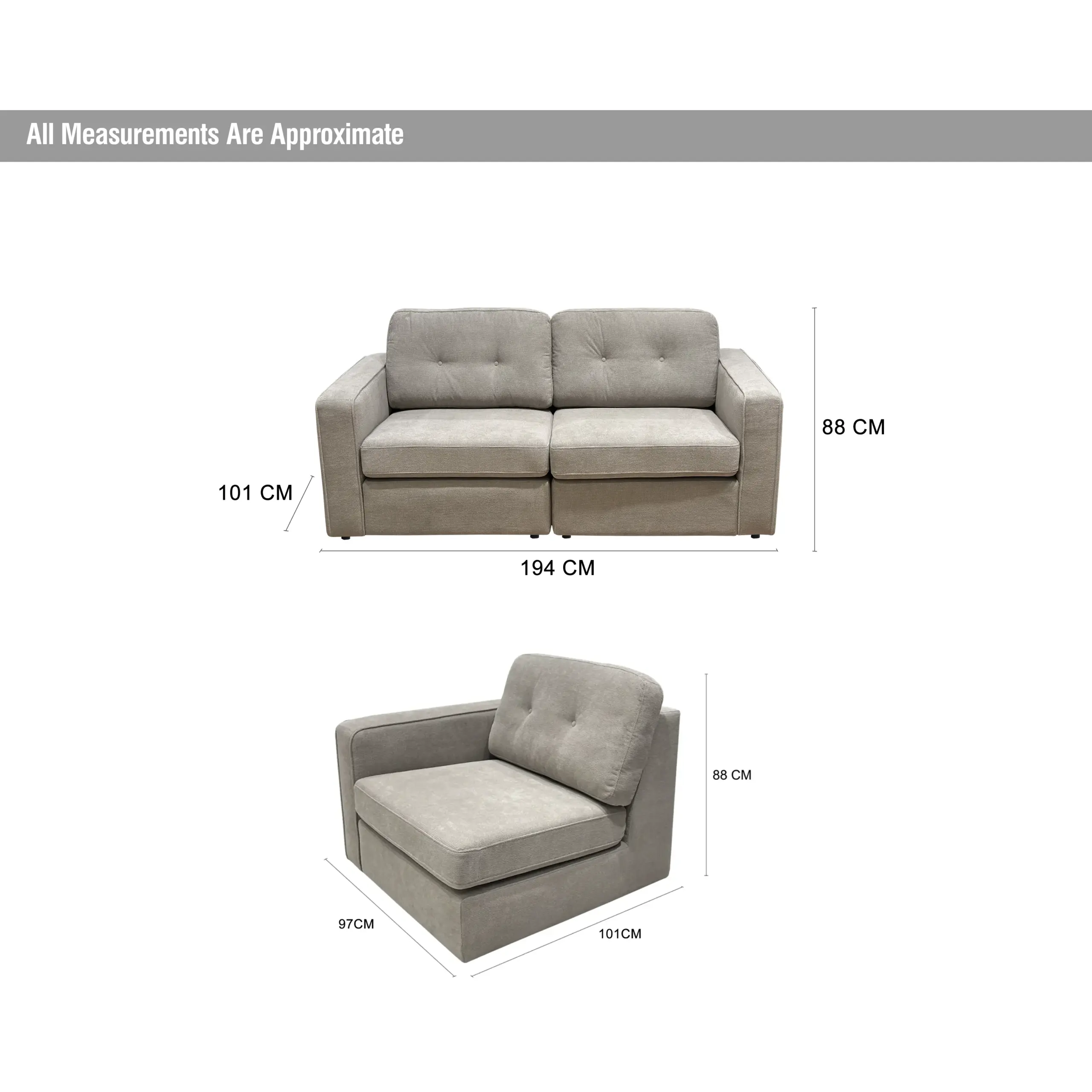 Connolly 2seater Dim United Furniture