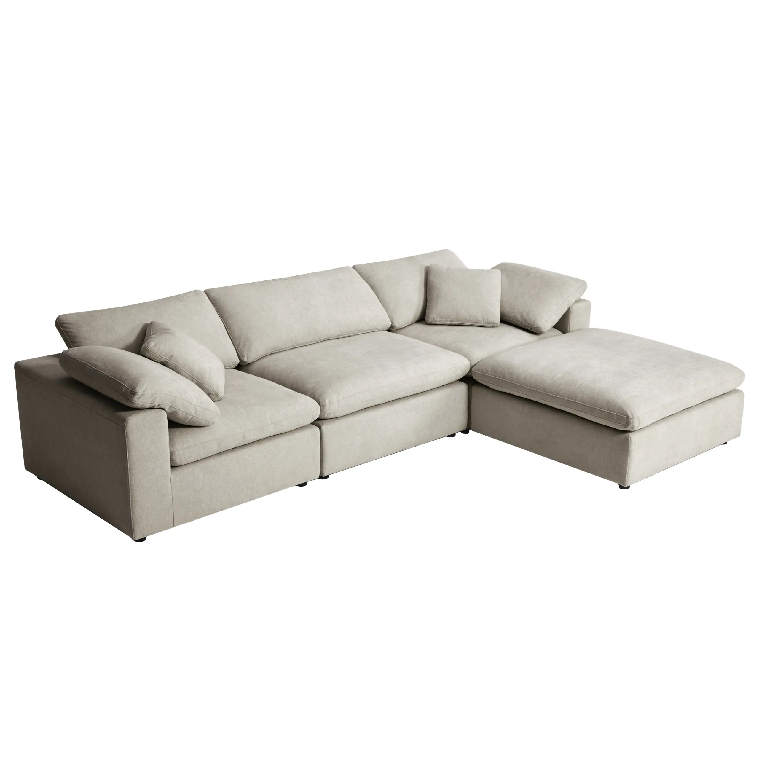 Dermott 3seater Corner Sofa Cream Bg A United Furniture