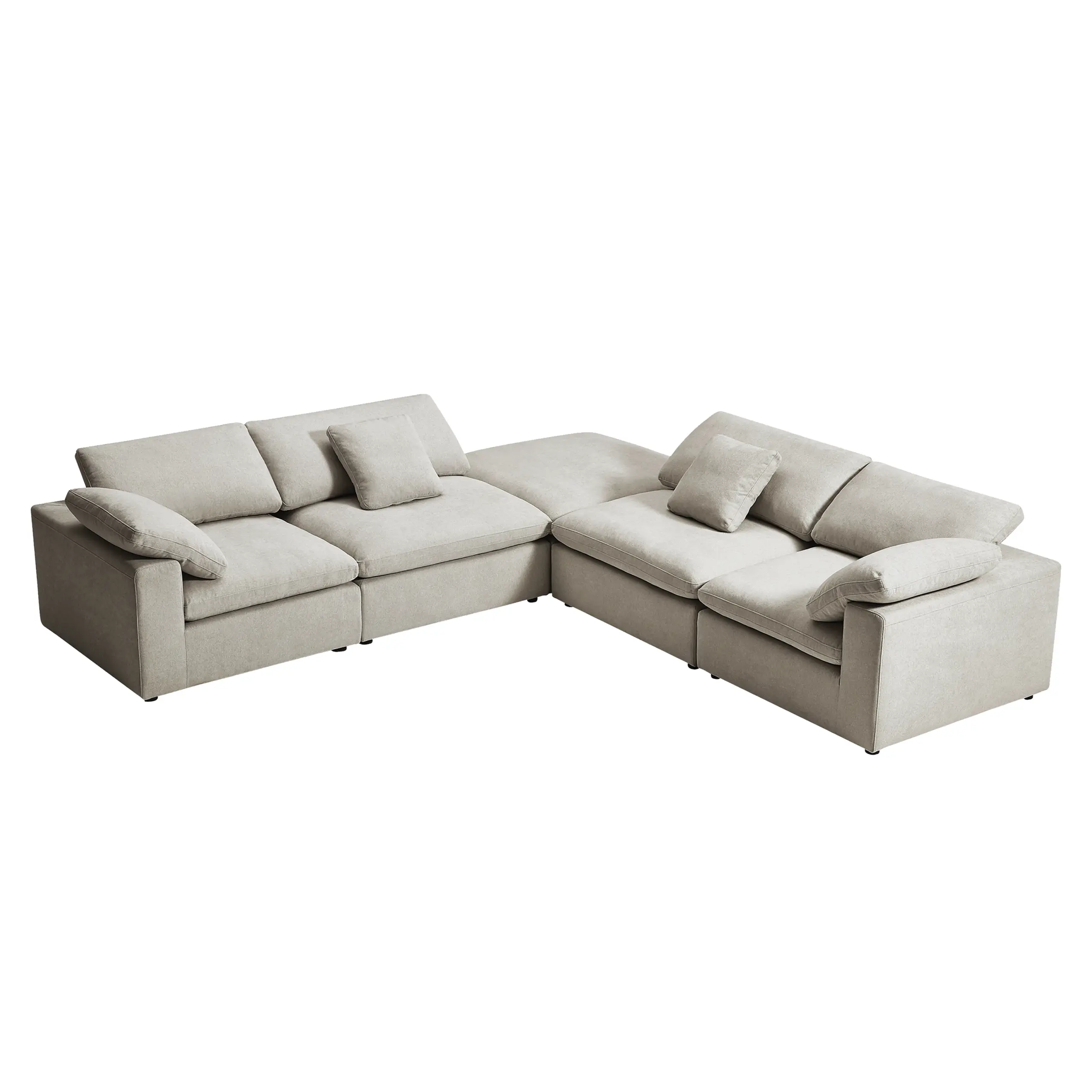 Dermott Corner Sofa Cream United Furniture