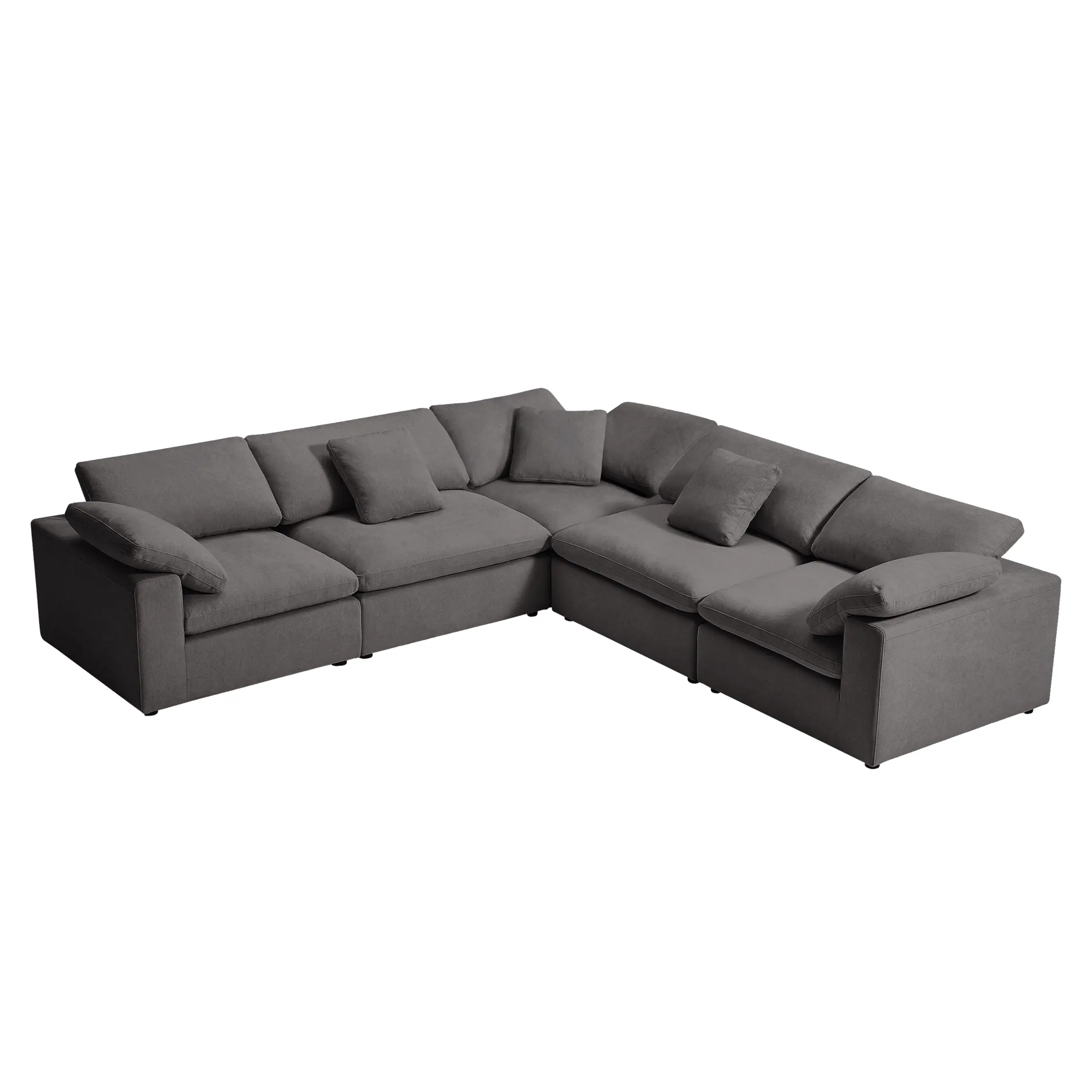 Dermott Corner Sofa Grey 1 United Furniture