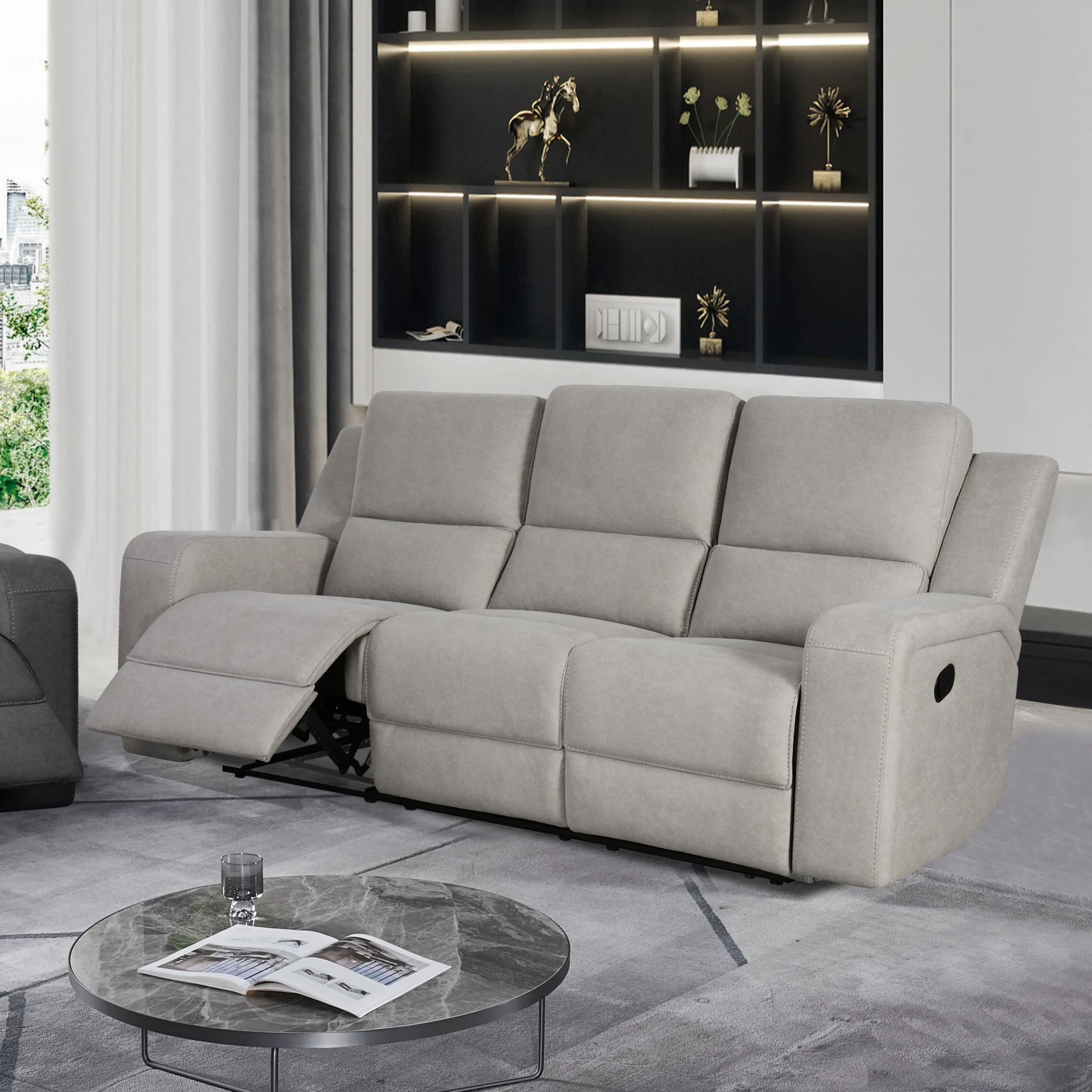 Harington 3 Seater Grey Bg United Furniture