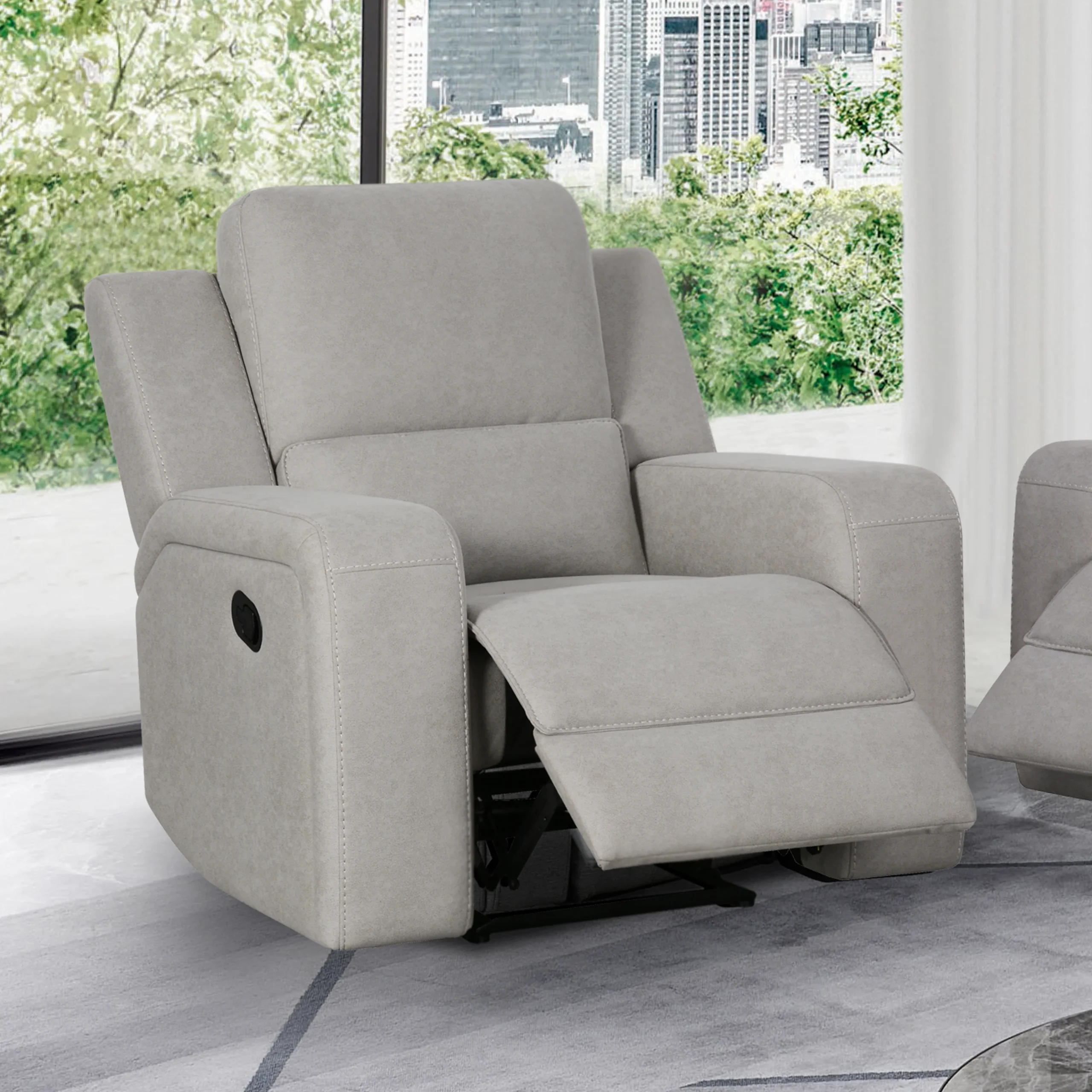 Harington Single Seater Grey Bg United Furniture