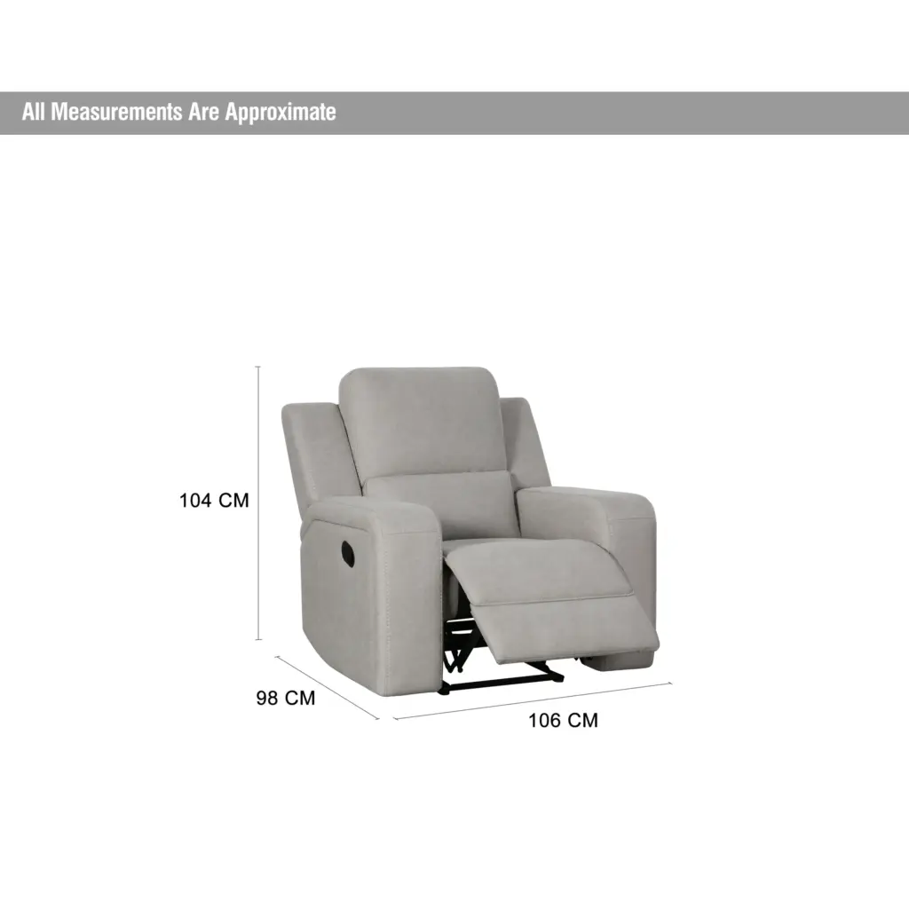 Harington Single Seater Grey Dim United Furniture