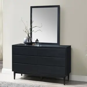 Mirren Dresser with Mirror - Black