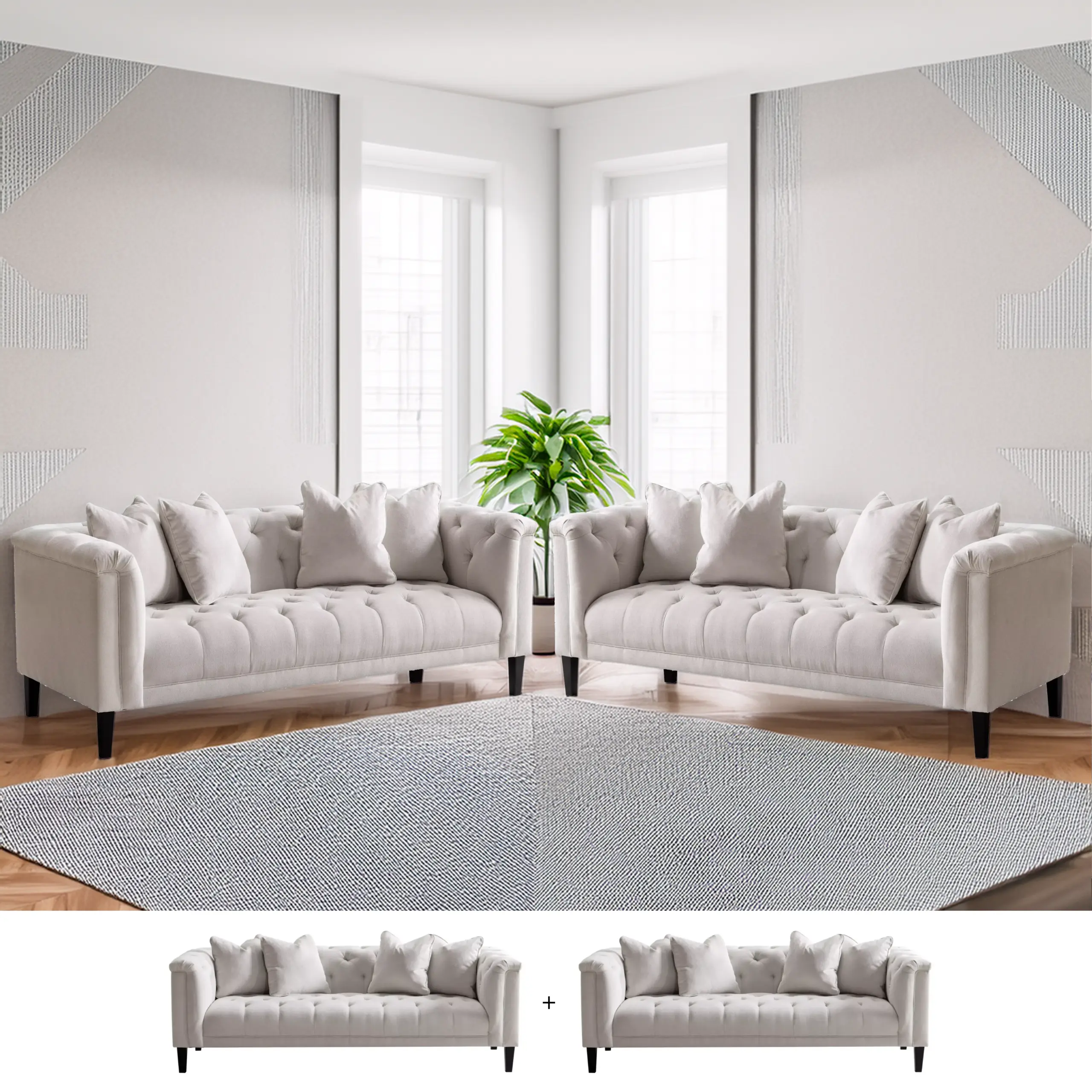 Ghazi Sofa Set Bg 33 United Furniture