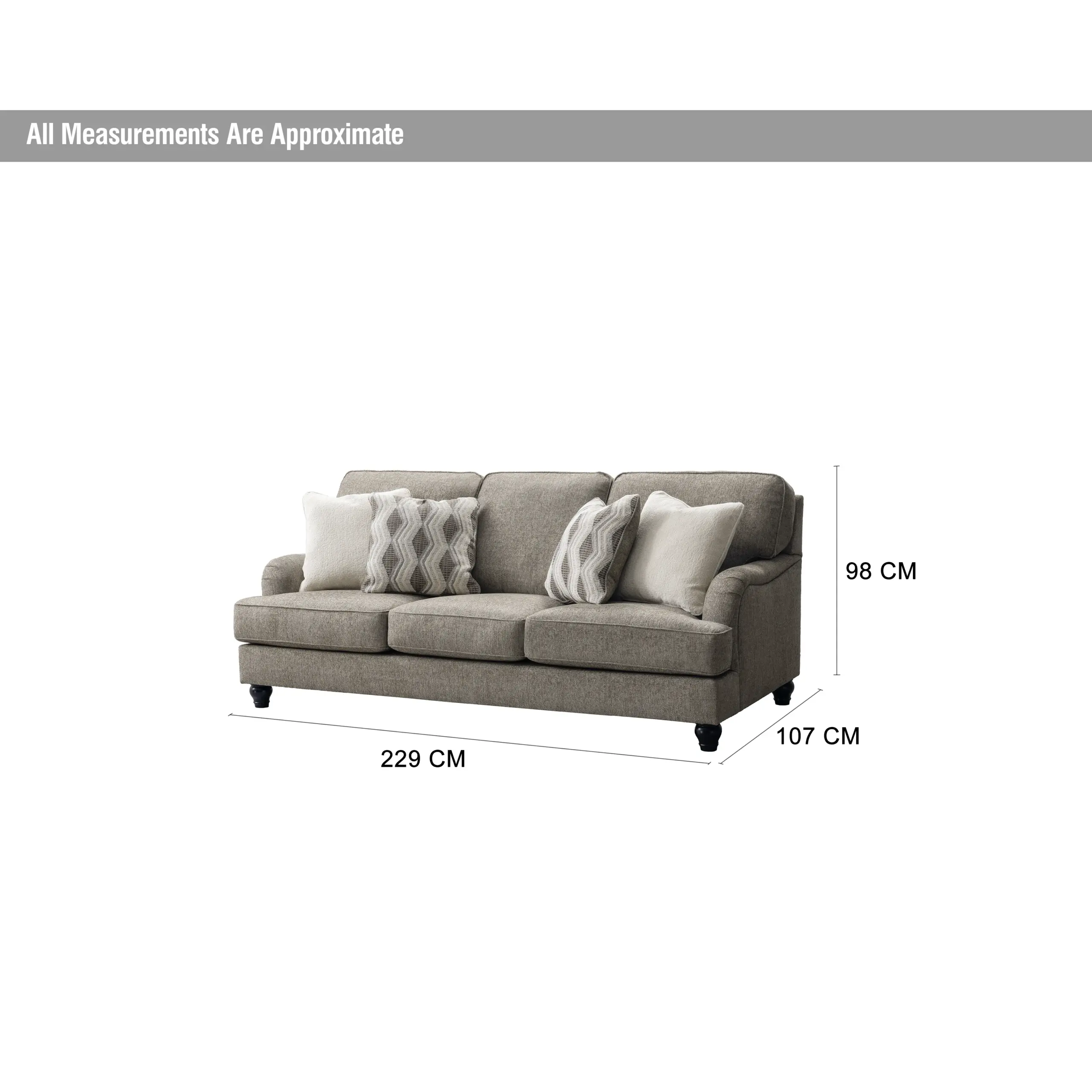 Brownie Sofa Set Dim United Furniture