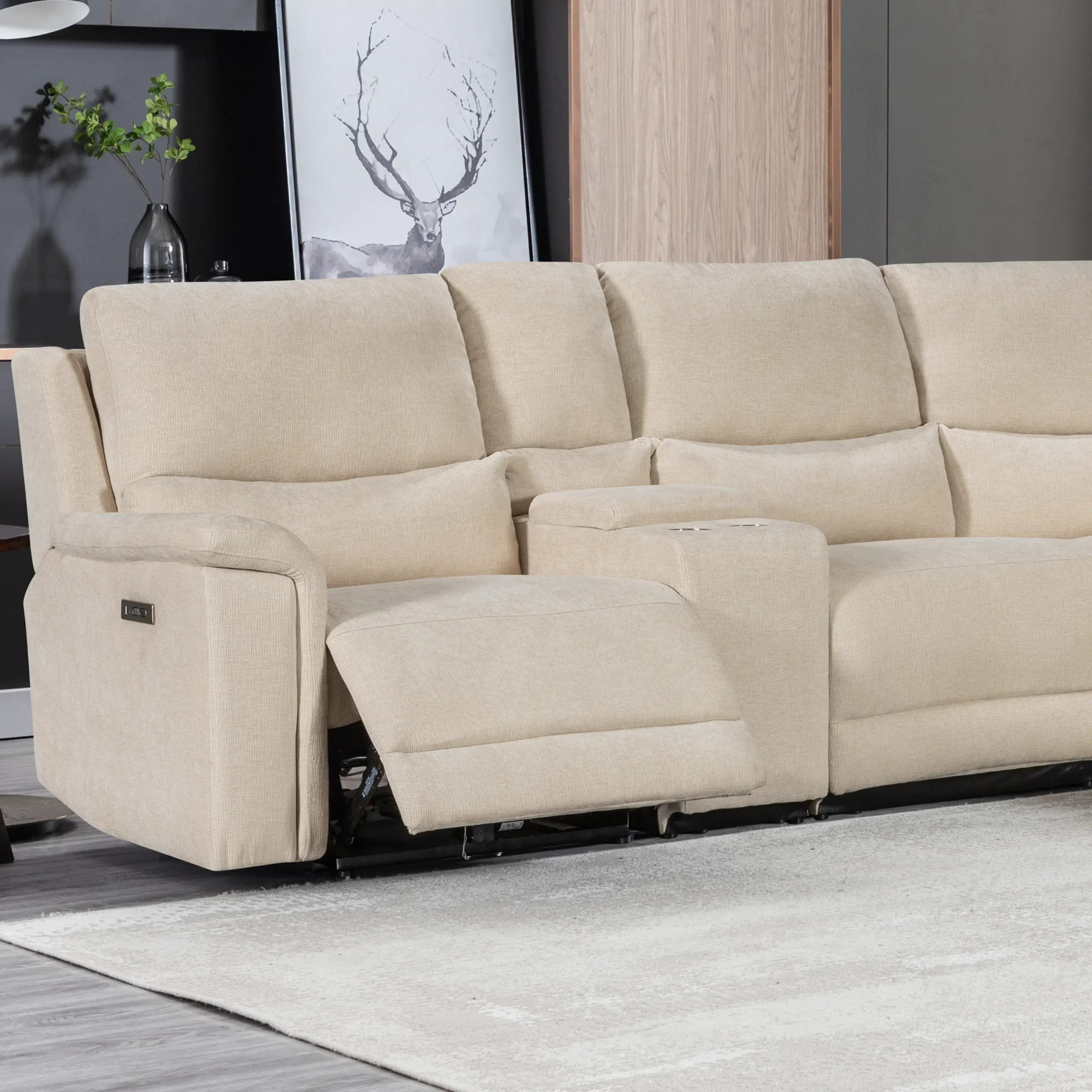 Shailene Corner Sofa Beige 2 United Furniture