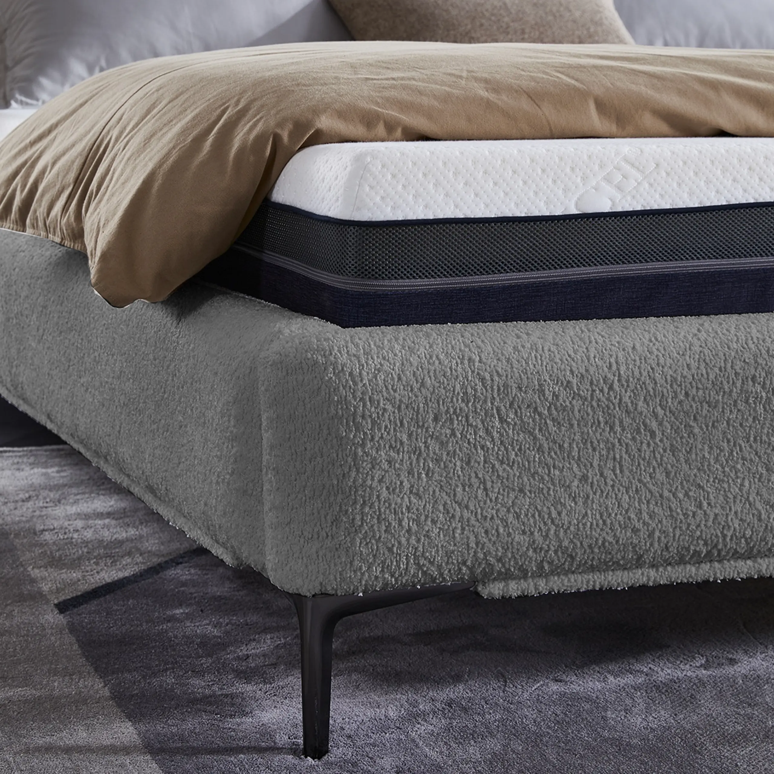 Eleanor Bed Grey Swatch B United Furniture