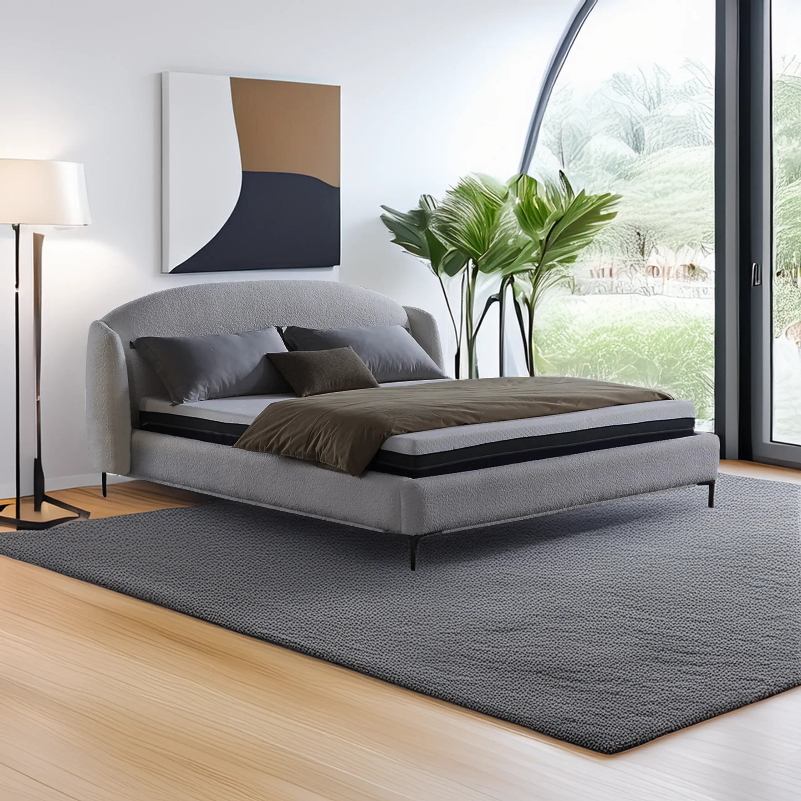 Eleanor King Bed Grey United Furniture