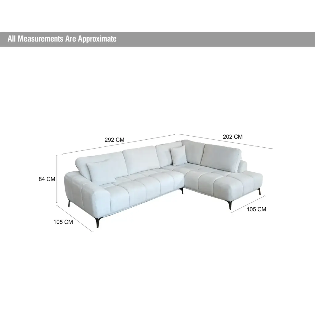 Amandla Left Corner Sofa Beige Dim United Furniture