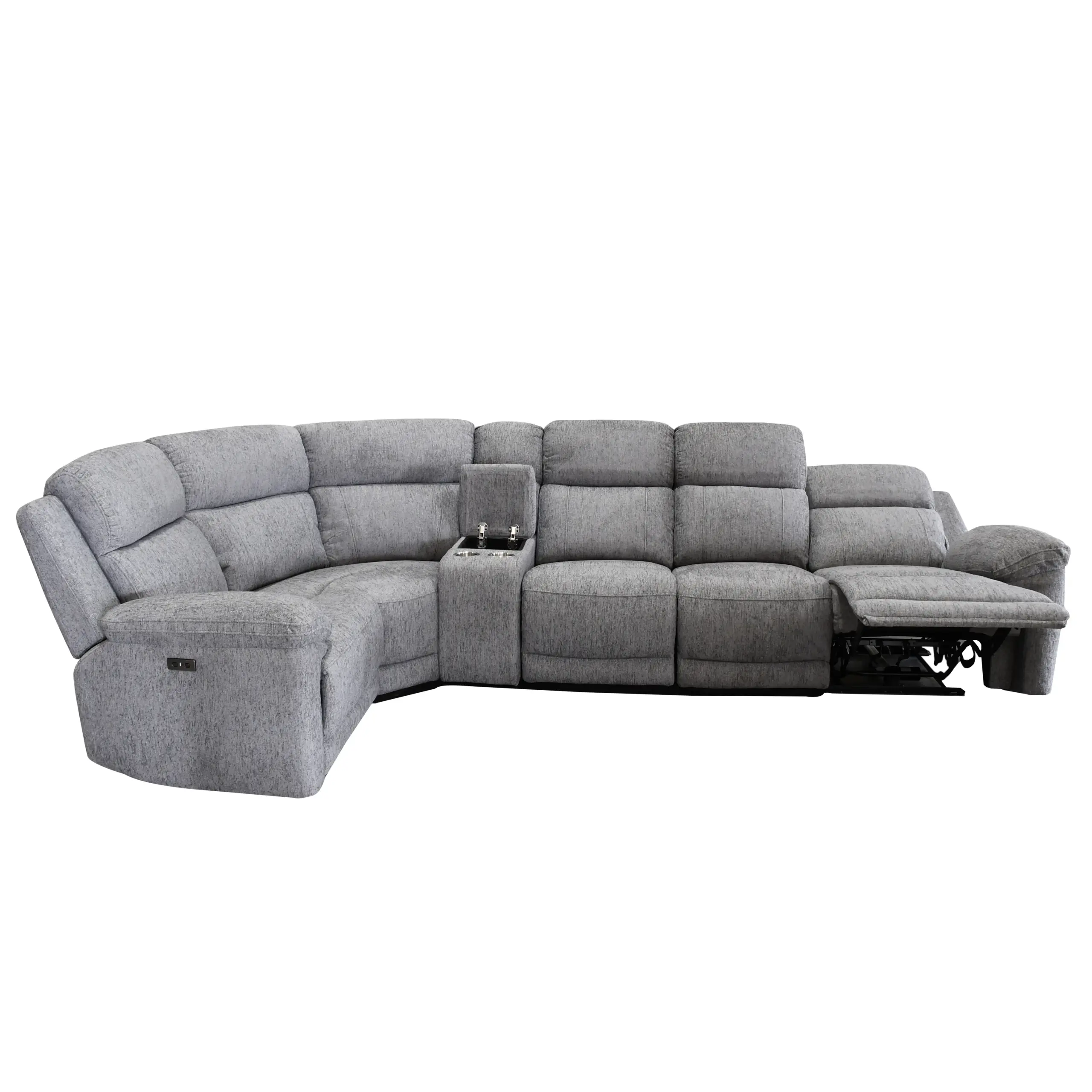 Duffield Corner Sofa Grey 4 United Furniture