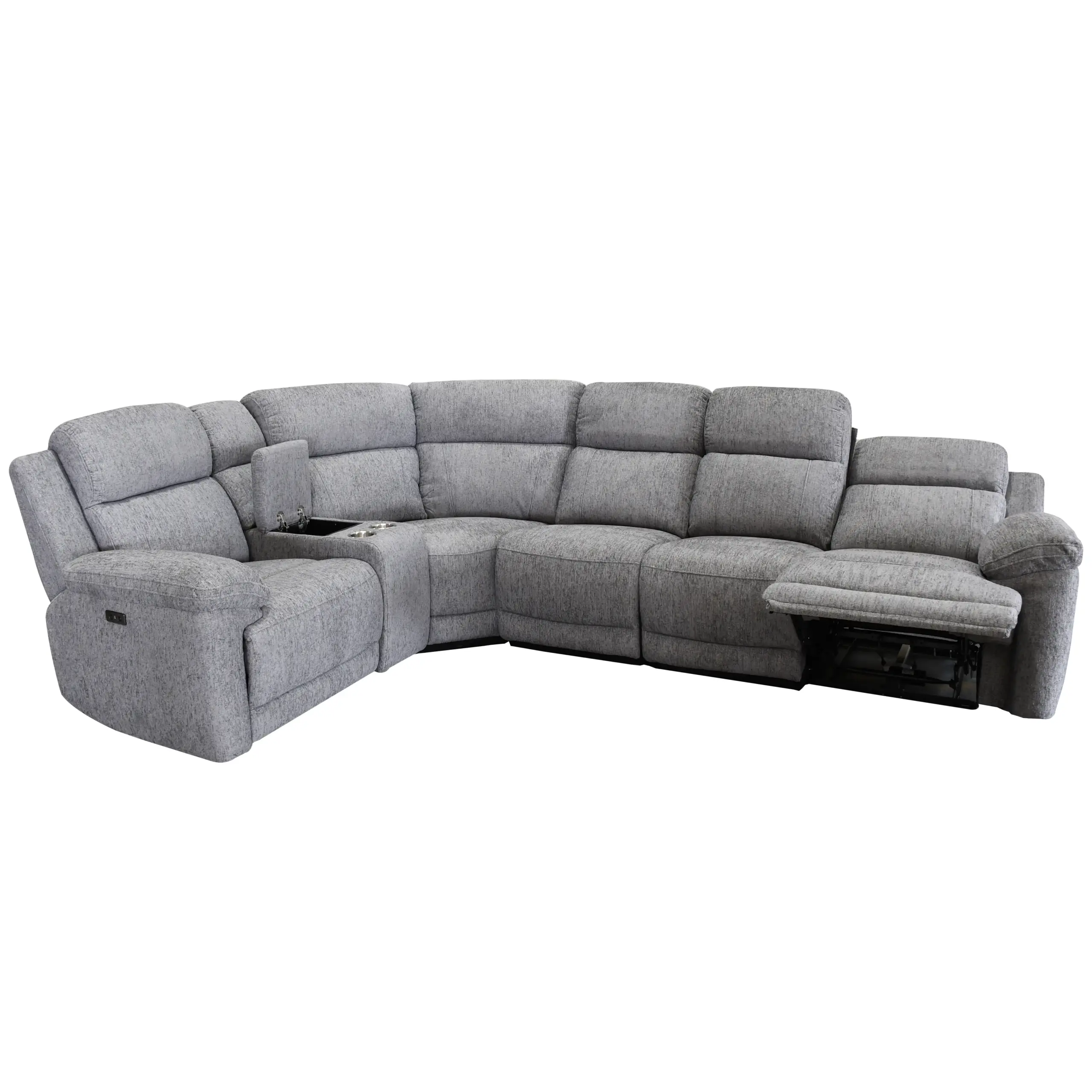 Duffield Corner Sofa Grey 5 United Furniture