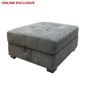 Mieyari Ottoman with Storage - Grey