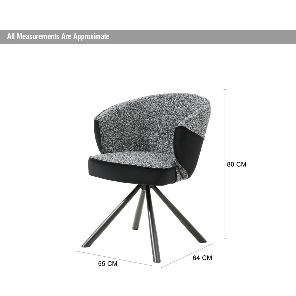 Pampas Chair Grey Dim United Furniture