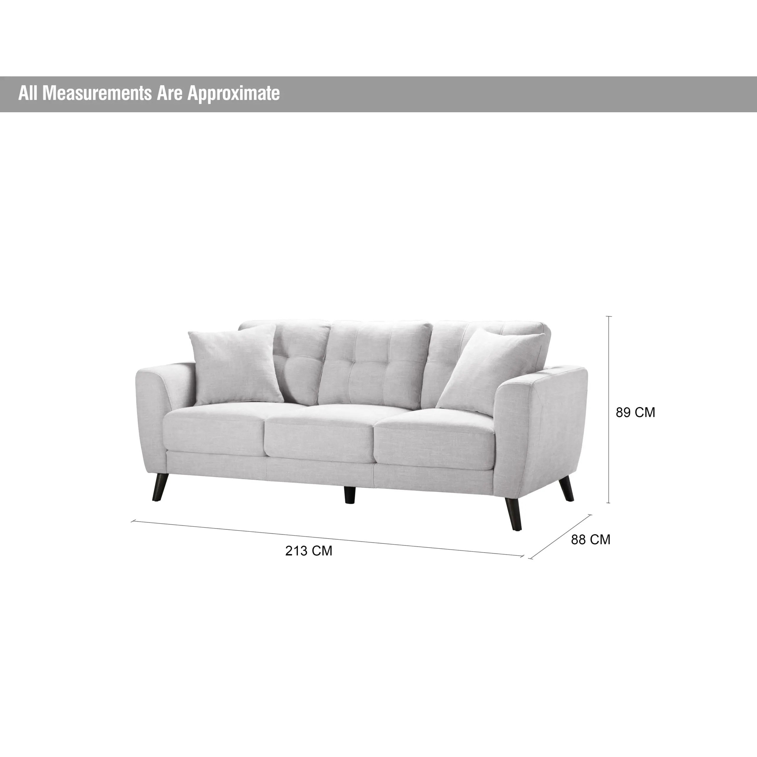 Quinto 3seater Dim United Furniture