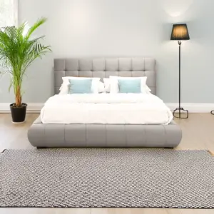 Rovos Queen Bed - Light Grey