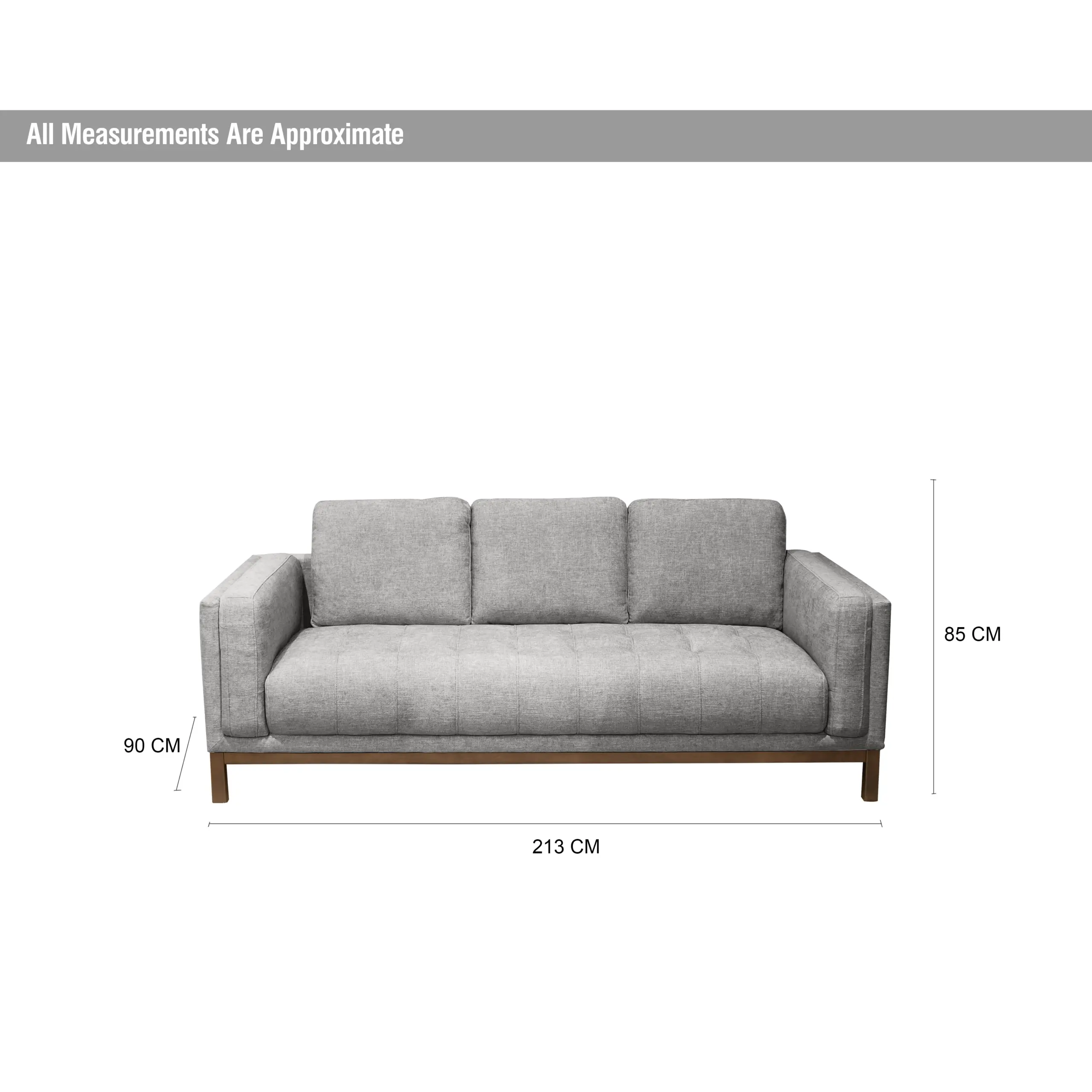 Stewart 3seater Grey Dim United Furniture