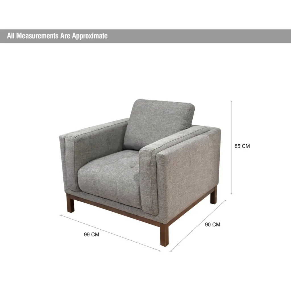 Stewart Single Seater Grey Dim United Furniture