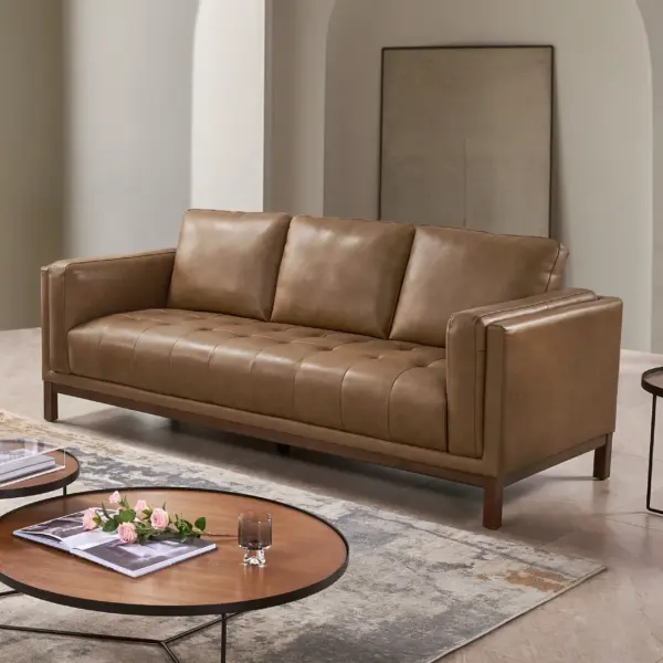 Stewart 3 Seater Sofa - Light Brown