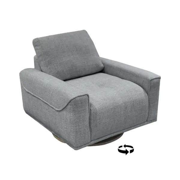 Tomlin Swivel Chair - Grey