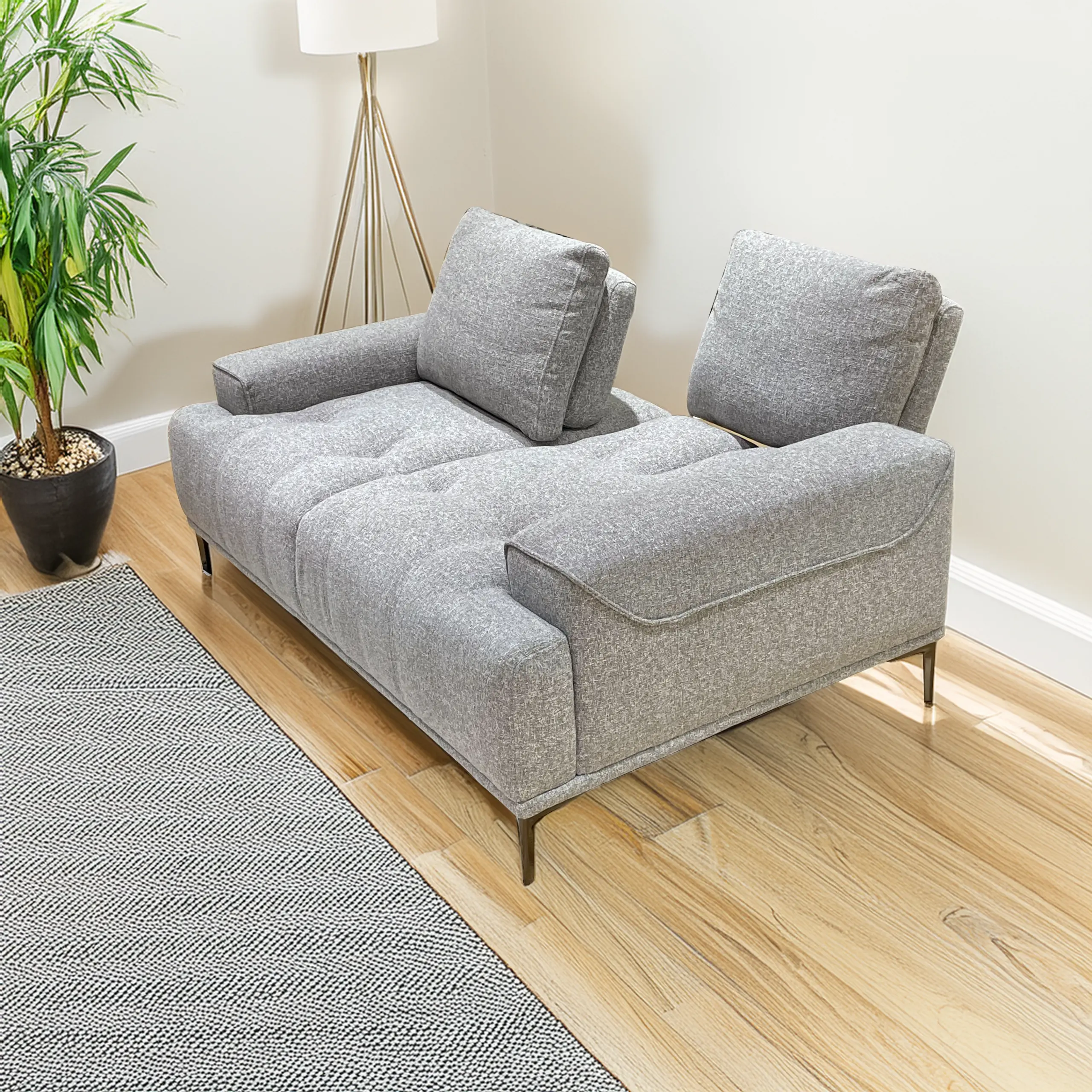 Tomlin 2 Seater Grey A United Furniture