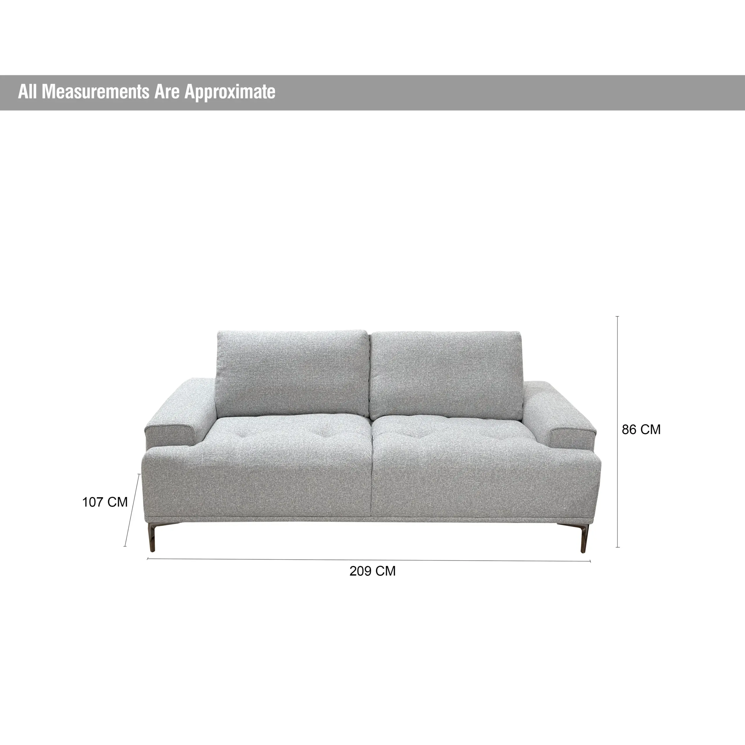 Tomlin 3seater Beige Dim United Furniture