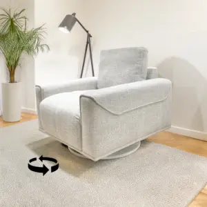 Tomlin Swivel Chair - Beige