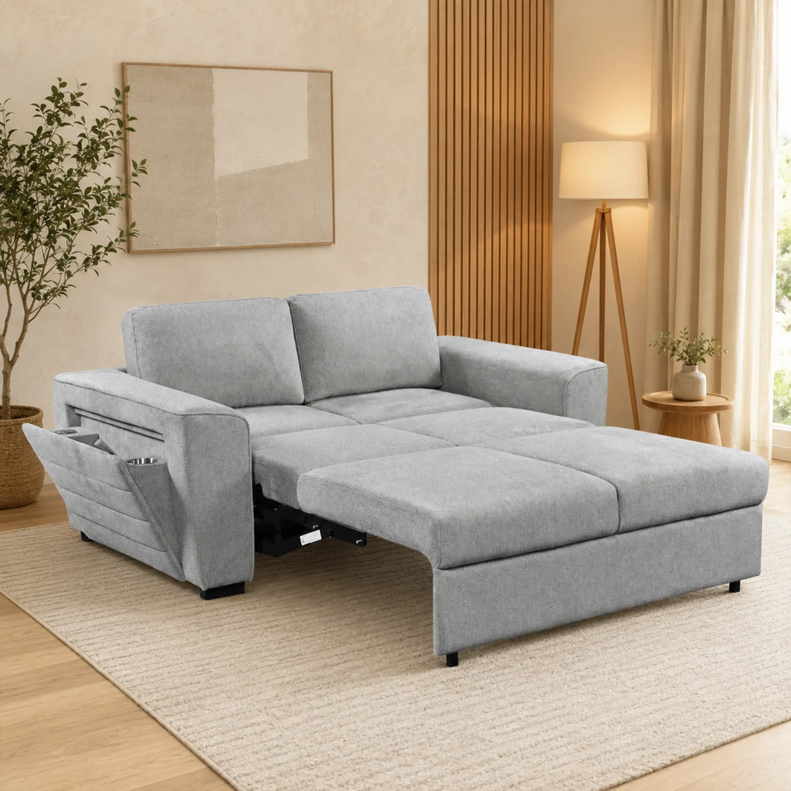 Maher Grey Sofa Bed United Furniture
