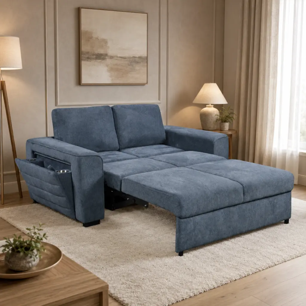 Maher Navy Blue Sofa Bed United Furniture