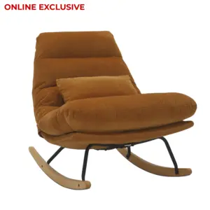 Belize Rocking Accent Chair - Natural Brown