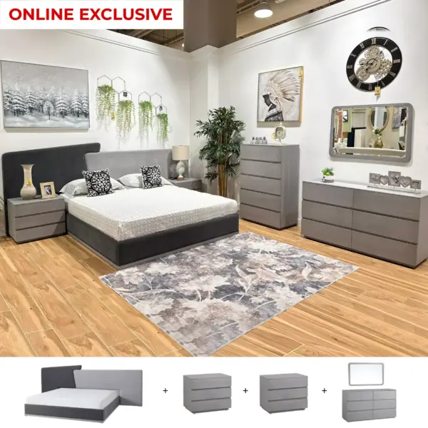 Hannah 5 Pcs. King Bedroom Set