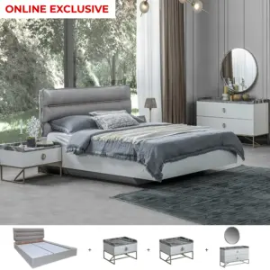 Loft 5 Pcs. King Bedroom Set (With Hydraulic Storage)