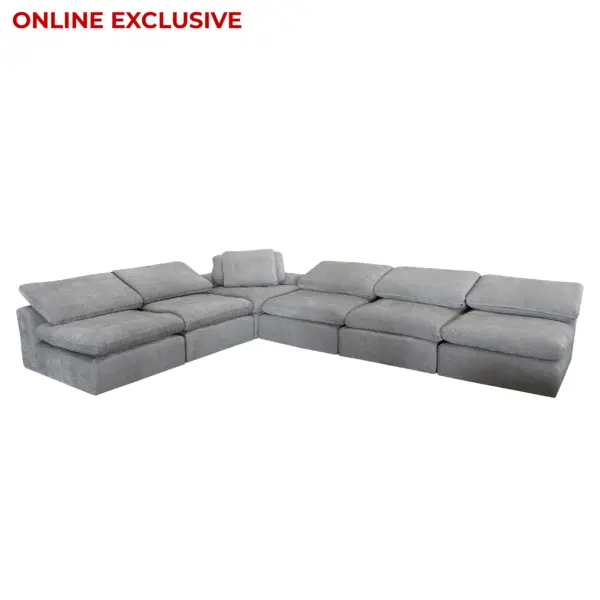 Aza Sectional Corner Sofa - Grey