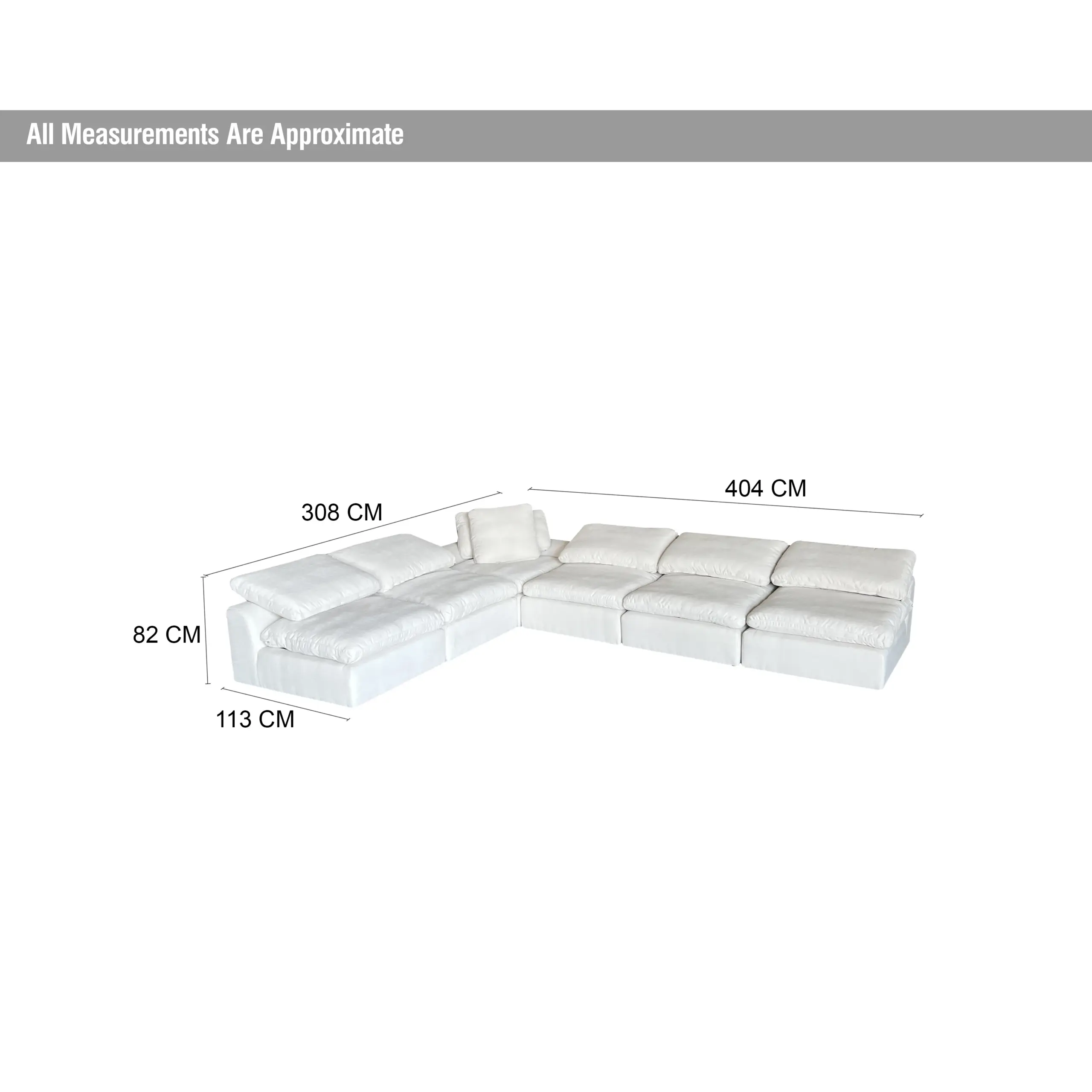 Aza Sofa White Dim United Furniture