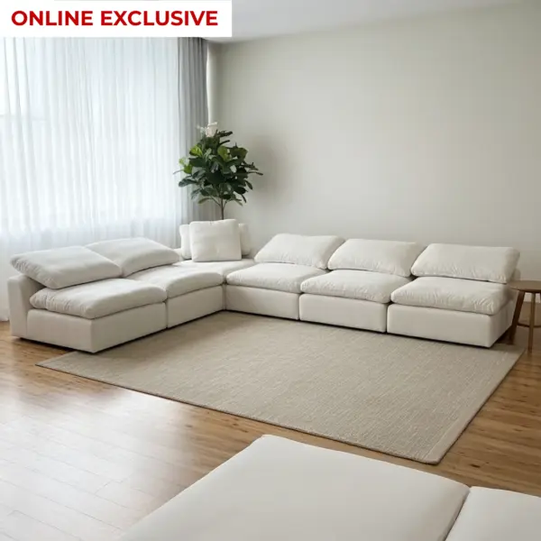 Aza Sectional Corner Sofa - White
