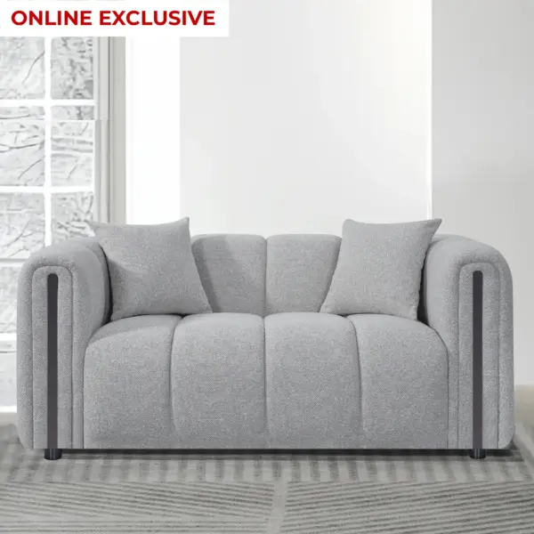 Betheny 2 Seater Sofa - Light Grey