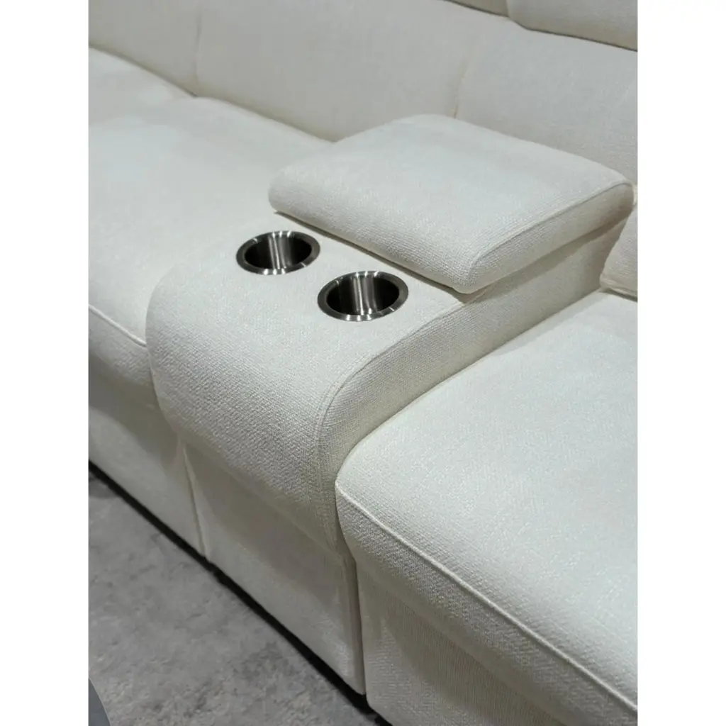 Dolores Left Corner Sofa Ivory 2 United Furniture