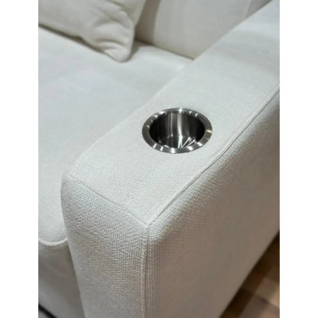 Dolores Left Corner Sofa Ivory 4 United Furniture
