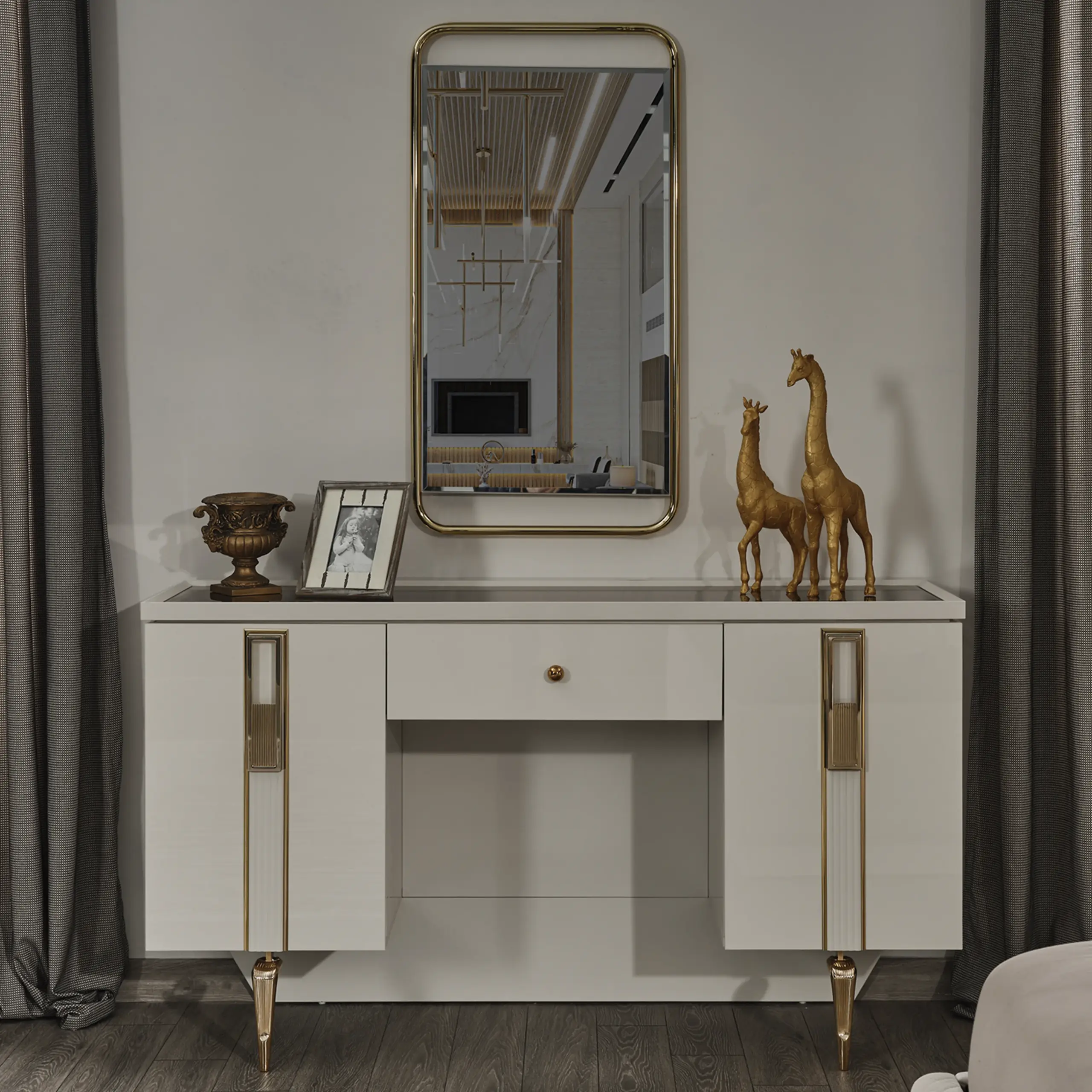 Duru Dresser With Mirror 6 United Furniture