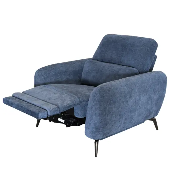 Howard Single Seater with Power Recliner - Navy Blue