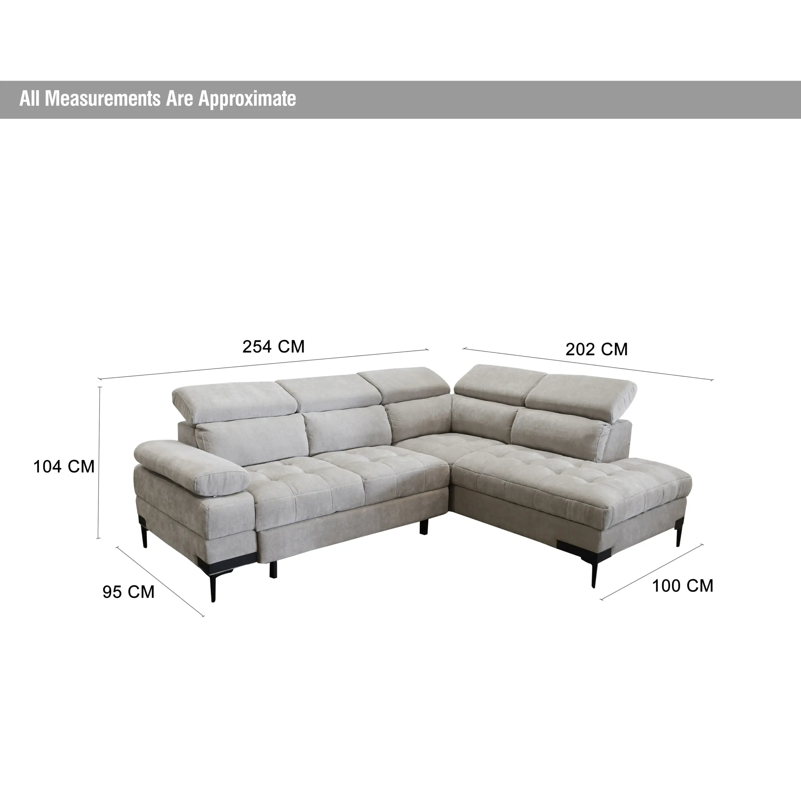 Lennon Left Corner Sofa Dim United Furniture
