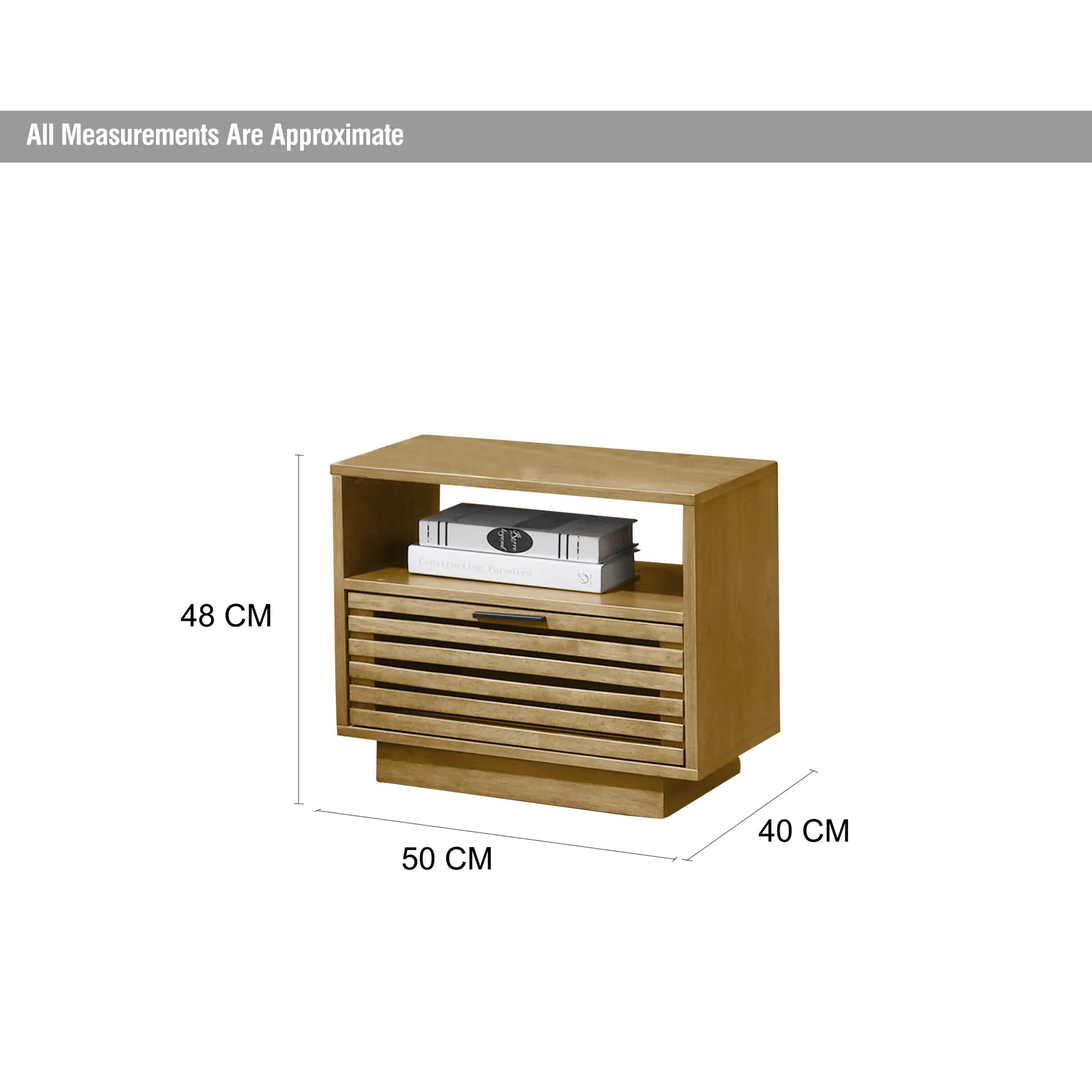 Luban Night Stand Oak Dim United Furniture