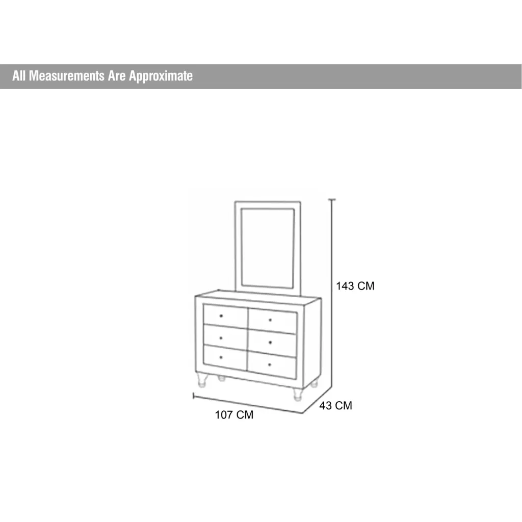 Lusso Dresser Dim United Furniture