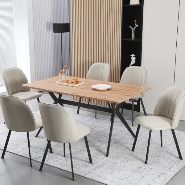 Pariso Dining Table (160 cm)  - Light Brown