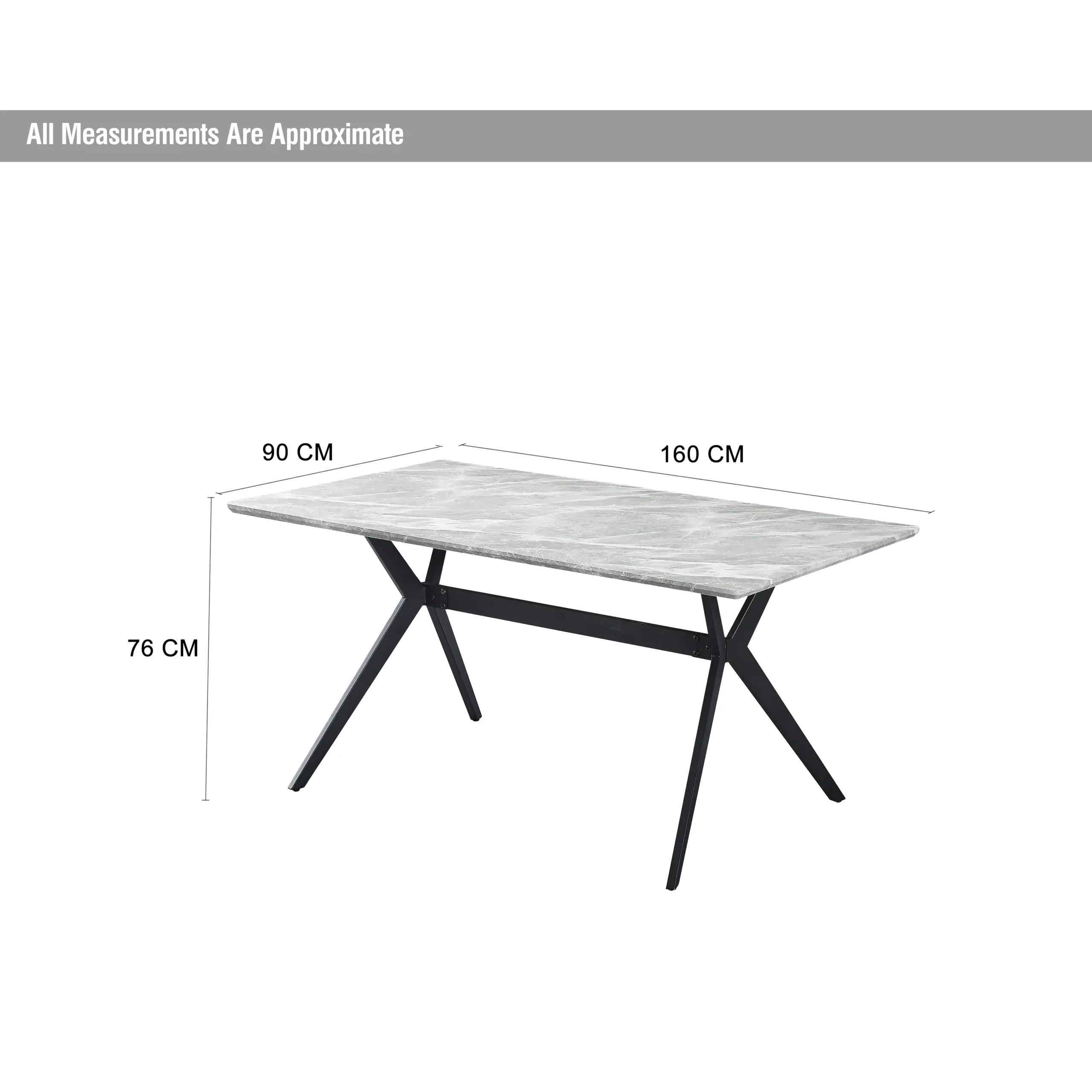 Vincenzo Dining Table 160cm Dim United Furniture