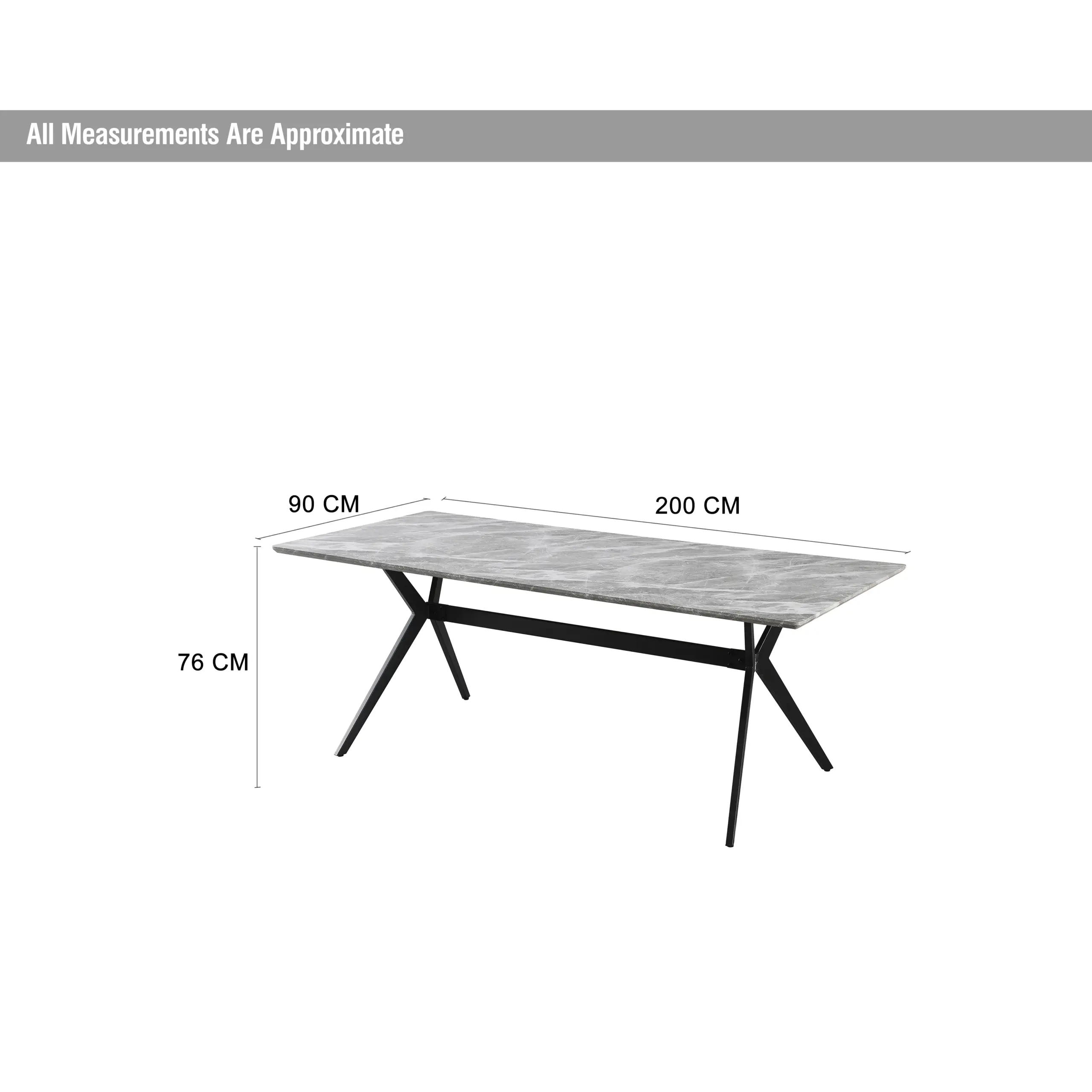 Vincenzo Dining Table 200cm Dim United Furniture