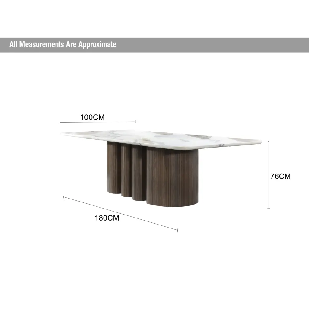 Victor Dining Table 180 Dia 2 United Furniture